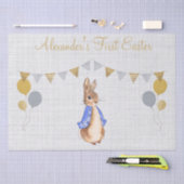 Personaliseer Peter het konijn Eerste Pasen Tissuepapier (Craft)