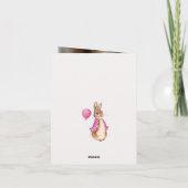 Personaliseer Peter het konijn Foto Dank u Bedankkaart (Achterkant)