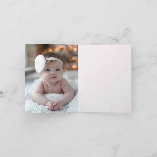 Personaliseer Peter het konijn Foto Dank u Bedankkaart (Binnen)