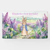 Personaliseer Peter het Konijn met lilis Spandoek (Horizontaal)