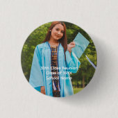 Personaliseer Photo Class Reunion High School Coll Ronde Button 3,2 Cm (Voorkant)