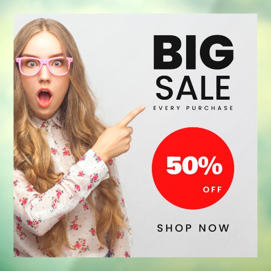 Personaliseer plezier generieke Mode grote verkoop Raamsticker (Vel 3)