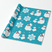 Personaliseer Polar Beer Cadeaupapier (Uitgerold)