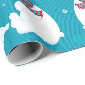 Personaliseer Polar Beer Cadeaupapier (Rol Hoek)