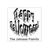 Personaliseer - Prettig Halloween Rubberstempel (Afrduk)