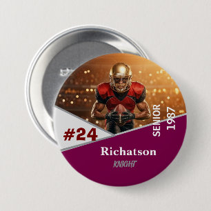 personaliseer professionele template eenvoudig 3 i ronde button 7,6 cm