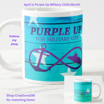 Personaliseer Purple Up voor militaire kinderen on