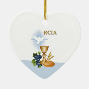 Personaliseer, RCIA Gefeliciteerd Katholiek Sacram Keramisch Ornament
