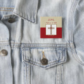 Personaliseer RCIA-verbijstering op het beroep van Vierkante Button 5,1 Cm (In situ)