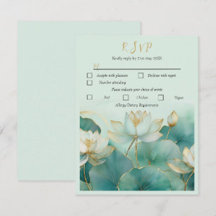 Personaliseer Reactie Kaart Lotus bloem