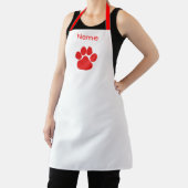 Personaliseer Red Paws Logo Schort (Insitu)