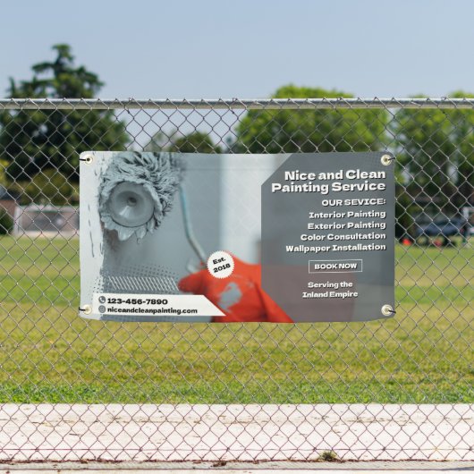 Personaliseer residentiële commerciële schilderact spandoek (Insitu)