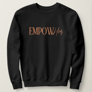 Personaliseer Retro 70's Theme Oranje Empow Her Trui