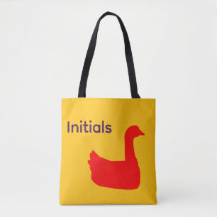Personaliseer Rode Eend Thema Draagtas