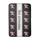 Personaliseer Roze Franse Podle Badmat (Voorkant Verticaal)