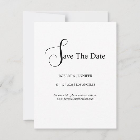 Personaliseer save the date-kaarten kaart (Voorkant)