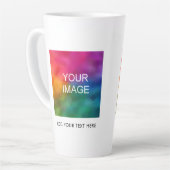 Personaliseer Sjabloon Afbeelding toevoegen Foto B Latte Mok (Linkerhoek)