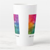 Personaliseer Sjabloon Afbeelding toevoegen Foto B Latte Mok (Voorkant)