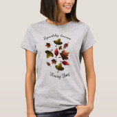Personaliseer Sparkly herfst herfstsparken T-shirt (Voorkant)