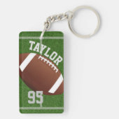 Personaliseer spelernaam en het Football van het A Sleutelhanger (achterkant)