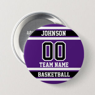 Personaliseer sport - Paarse - 100% Ronde Button 7,6 Cm