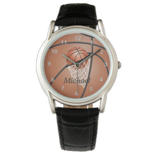 Personaliseer sportief basketbal horloge