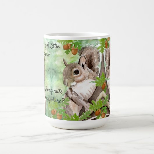 Personaliseer Squirrel Patrol Funny Coffee Cup Mok (Center)