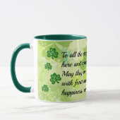 Personaliseer St. Patrick's Day Leprechaun Coffee Mok (Links)