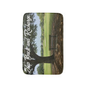 Personaliseer stap terug en laad golf op badmat (Voorkant Verticaal)