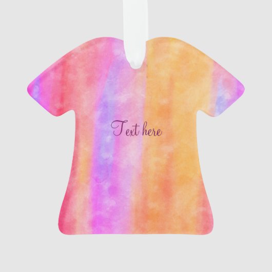 Personaliseer Stropdas Die T-Shirt Ornament (achterkant)