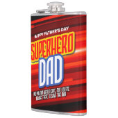 Personaliseer SuperHero Papa Heupfles (Links)