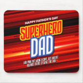 Personaliseer SuperHero Papa Muismat (Voorkant)