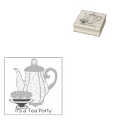 Personaliseer Tea Party stempel (Gestempeld)