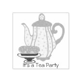 Personaliseer Tea Party stempel (Afrduk)
