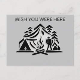 Personaliseer Tekst Camping Reizen Briefkaart