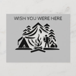 Personaliseer Tekst Camping Reizen Briefkaart