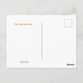 Personaliseer twee zwanen van mij houden. briefkaart (Achterkant)