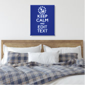 Personaliseer uw autisch houd kalm en geef Tekst u Canvas Afdruk (Insitu (Slaapkamer))