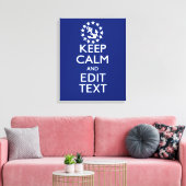Personaliseer uw autisch houd kalm en geef Tekst u Canvas Afdruk (Insitu (Woonkamer))