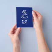 Personaliseer uw autisch houd kalm en geef Tekst u Flyer (Hand)