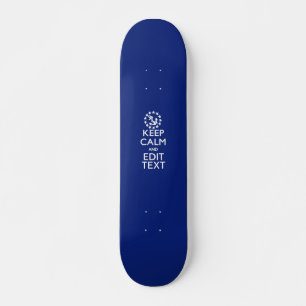 Personaliseer uw autisch houd kalm en geef Tekst u Skateboard
