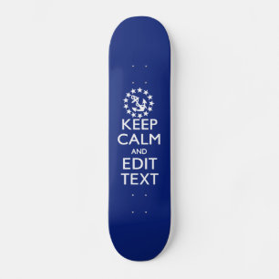 Personaliseer uw autisch houd kalm en geef Tekst u Skateboard