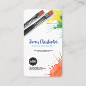 Personaliseer uw bedrijf | Art Supplies Visitekaar Visitekaartje (Voorkant)