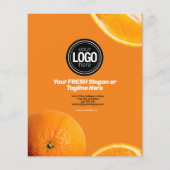 Personaliseer uw bedrijf | Oranje onderneming Flyer (Achterkant)