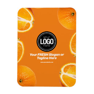 Personaliseer uw bedrijf   Oranje onderneming Magneet