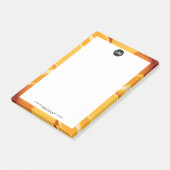 Personaliseer uw bedrijf | Oranje onderneming Post-it® Notes (Schuin)
