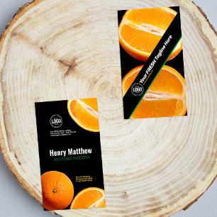 Personaliseer uw bedrijf Oranje onderneming Visitekaartje