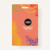 Personaliseer uw bedrijf | Tropical Fruits Company Badge (Achterkant)
