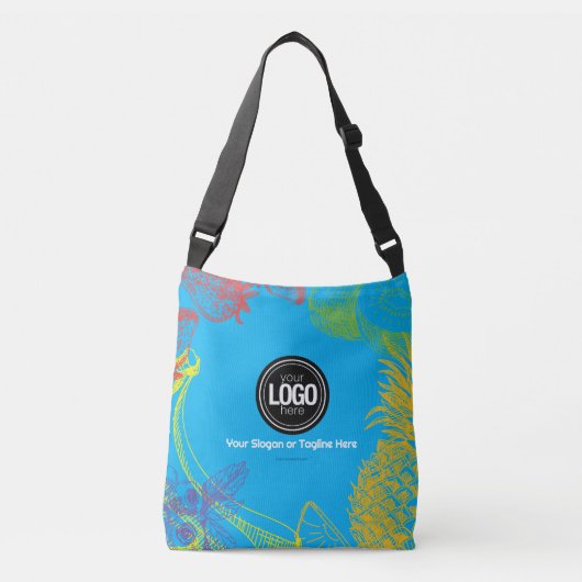 Personaliseer uw bedrijf | Tropical Fruits Company Crossbody Tas (Voorkant)