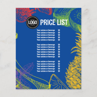 Personaliseer uw bedrijf | Tropical Fruits Company Flyer